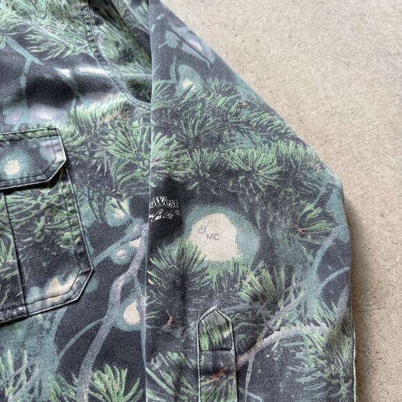 Men's Vintage Dickies Camo West Camouflage Button Up Long Sleeve Shirt Sz XL VTG - Picture 6 of 7